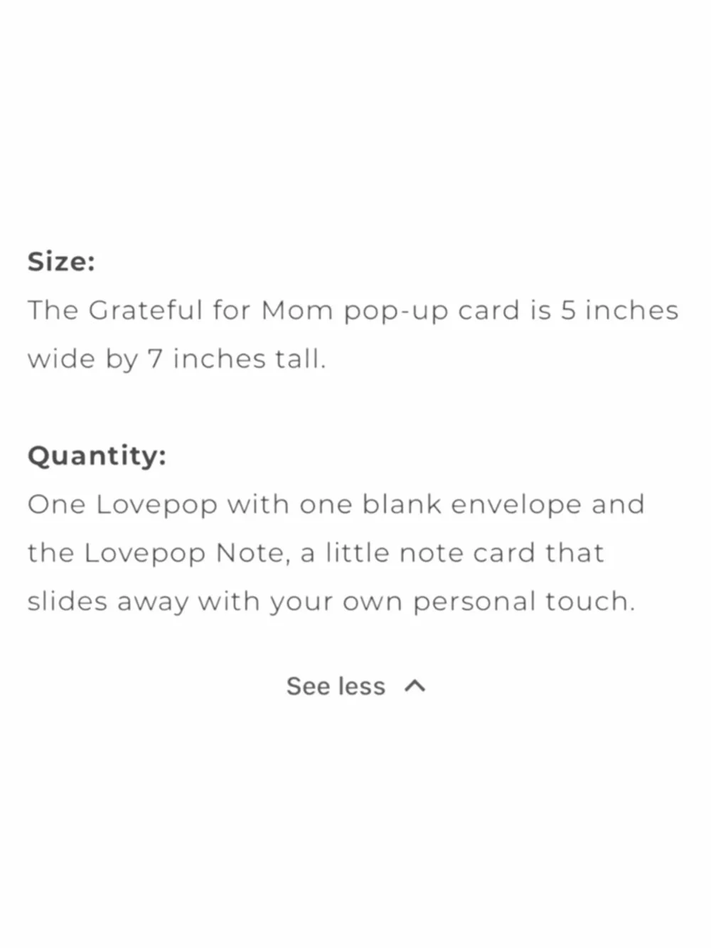 Love Grateful for Mom Pop-Up Card - Pink Floral